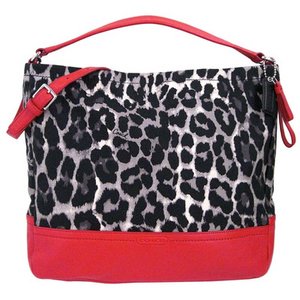 COACH コーチ　パーカー オセロット プリント ホーボー 2way ショルダーバッグ　F23266 SV/M2