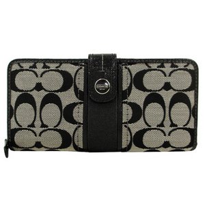 COACH コーチ　シグネチャー アコーディオン ジップ ウォレット 長財布　F48784 SBWBK