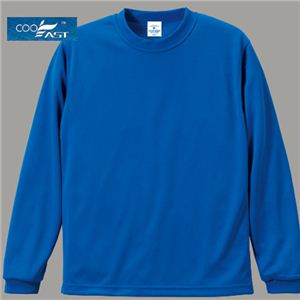 4.3オンス ドライクール ロングスリーブTシャツ コバルトブルー XS
