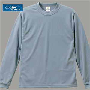 4.3オンス ドライクール ロングスリーブTシャツ ライトグレー L