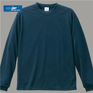4.3オンス ドライクール ロングスリーブTシャツ ネイビー XL