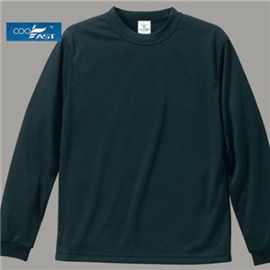 4.3オンス ドライクール ロングスリーブTシャツ ブラック XL