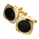 日本製!デザインカフス ゴールド×ブラック