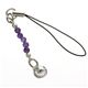 ダイヤ猫ストラップ  アメジスト - 縮小画像1