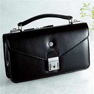 【日本製】家紋付 礼装多機能バッグ (小) 鍵付◆松皮菱 backs-68 商品画像