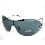 miumiu�i�~���E�~���E�j ���j�Z�b�N�X���f�� �T���O���X MU62HS-1BC1A1�F�u���b�N�~�V���o�[ �摜3