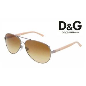 D&G（ディー&ジー） サングラス DD6047-319／2L ブラウングラデーション×ピンク系ベージュ