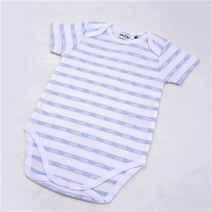 Dior(ディオール) Baby ストライプ ロンパース Cielo(ブルー) - 拡大画像