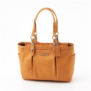 COACH(コーチ) レザー トートバッグ SV/CA・Camel - 拡大画像