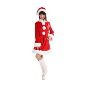 真っ赤なミニスカートの「ピースサンタ」