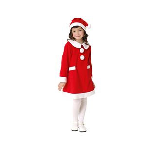 【2010年クリスマス向け】キッズワンピースサンタ レッド 140