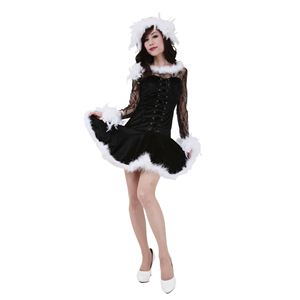 【クリスマスコスプレ】フェザーシースルードレス Ladies 4560320827511