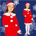 【クリスマスコスプレ 衣装】キッズワンピースサンタ レッド 120 4571142449850 （子供用）