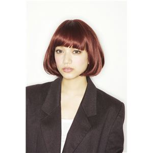 【コスプレ】 【耐熱ウィッグ】【フルウィッグ】★Hip Chick Wig Tokyo★ ミニマムボブ オレンジレッド 4560320844648