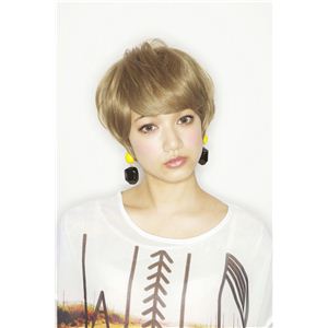 【コスプレ】 【耐熱ウィッグ】【フルウィッグ】★Hip Chick Wig Tokyo★ フレッシュショート キャラメルブロンド 4560320844679