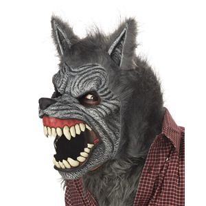 【ハロウィンコスプレ】 Werewolf Ani-Motion Mask（狼人間の可動式マスク） 019519025732 - 拡大画像