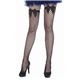 【コスプレ】 【ハロウィン】 Fishnet Women's Stockings With Bow Top Black（ニーハイ網ストッキング） 4560320843641 - 縮小画像1