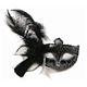 【ハロウィン】 Black Half Venetian Mask V008C（ブラックヴェネチアンマスク） 4560320843696 - 縮小画像1