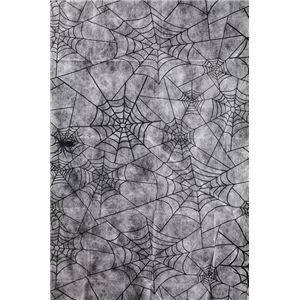 【2012ハロウィン】 Fabric-Spider Prints 白（蜘蛛プリントの布） 4582145046700