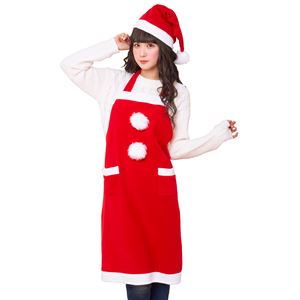 【クリスマスコスプレ 衣装】サンタエプロンセット 4571142449904 - 拡大画像