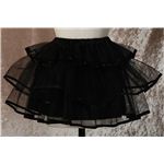 《正統派メイド服シリーズ》Emily CC（コスプレクローゼット） パイピングパニエ 黒