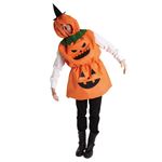 【ハロウィン おもしろ かぼちゃ コスプレ・仮装衣装 （大人用／メンズ・レディース）レ】だんごパンプキン