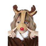 【クリスマスコスプレ】赤鼻トナカイカチューシャ
