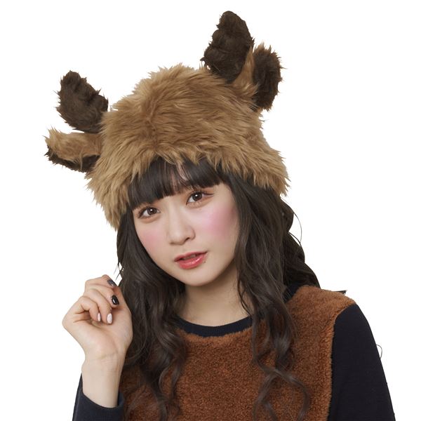 ふわっとトナカイハット