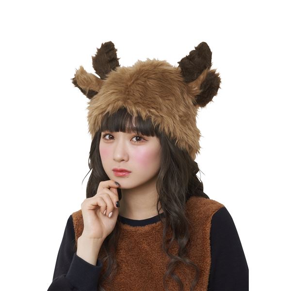 ふわっとトナカイハット