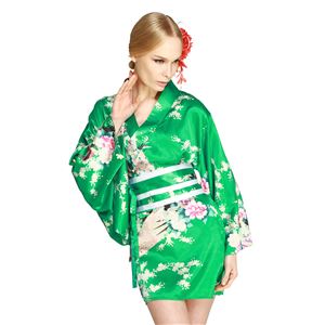 【コスプレ・着物ドレス】Hana Blossom Emerald Green M - 拡大画像