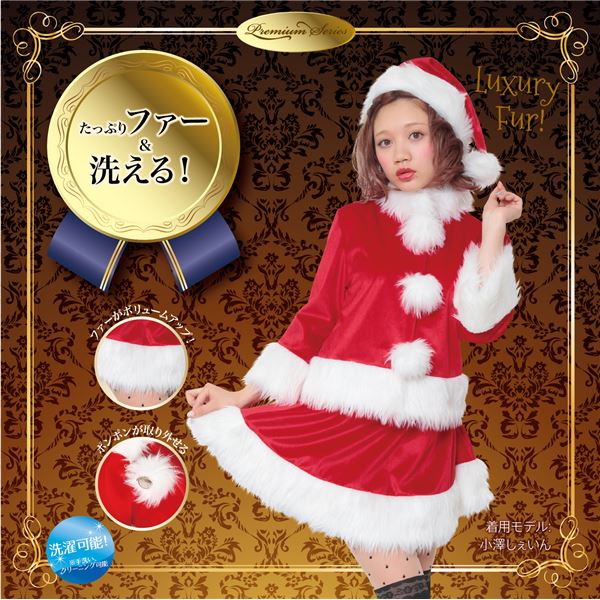 【クリスマス サンタ コスプレ衣装】 Sweet Soft キュートツーピースサンタ