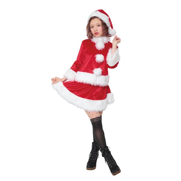 【クリスマス サンタ コスプレ衣装】 Sweet Soft キュートツーピースサンタ