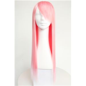 【コスプレ】 【耐熱ウィッグ】 耐熱アニメWIG ストレートロング ピンク