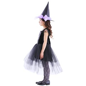 子供用 コスプレ衣装 【ノワールウィッチ 140サイズ】 帽子 ワンピース付き ポリエステル 〔ハロウィン〕 子供用 コスプレ衣装 【ノワールウィッチ 140サイズ】 帽子 ワンピース付き ポリエステル 〔ハロウィン〕
