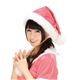 【クリスマスコスプレ 衣装】 サンタ帽子（ピンク） - 縮小画像2