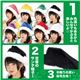 【クリスマスコスプレ 衣装】 サンタ帽子 ブラック 黒 - 縮小画像3