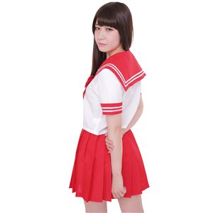 【コスプレ】カラーセーラー 赤M 【コスプレ】カラーセーラー 赤M