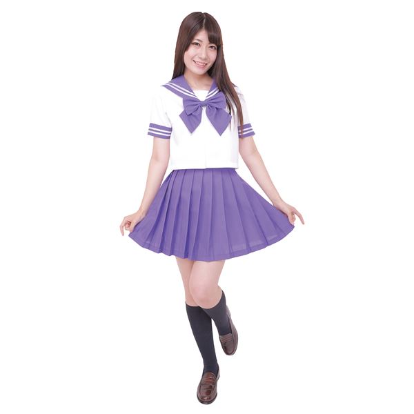 【コスプレ】カラーセーラー 紫M