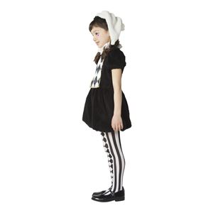 子供用 コスプレ衣装 【ワンダーピエロガール 120cmサイズ】 帽子 ワンピース付き ポリエステル 〔ハロウィン〕 子供用 コスプレ衣装 【ワンダーピエロガール 120cmサイズ】 帽子 ワンピース付き ポリエステル 〔ハロウィン〕