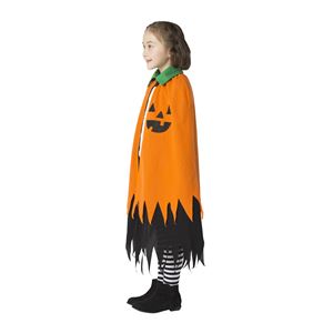 子供用 コスプレ衣装 【ハロウィンパンプキンマント】 ボタン仕様 ポリエステル 〔ハロウィン〕