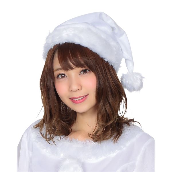 真っ白な雪みたいに可愛い☆サンタ帽子 ホワイト