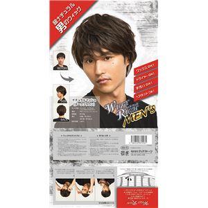 WIGGY RICHメンズ ナチュラルマッシュ(ダークブラウン) WIGGY RICHメンズ ナチュラルマッシュ(ダークブラウン)