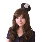 コスプレ衣装/コスチューム 【ポリスハットカチューシャ 黒】 ポリエステル 〔ハロウィン パーティー 宴会〕