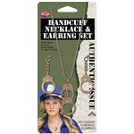コスプレ衣装／コスチューム Fun world Handcuff Necklace ＆ Earrings 【手錠ピアス・ネックレス】