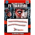 コスプレ衣装／コスチューム Tinsley Transfers Zipper Face 装飾メイクシール