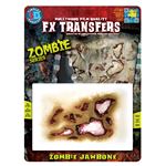 コスプレ衣装／コスチューム Tinsley Transfers Zombie Jaw Bone 装飾メイクシール