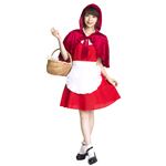 コスプレ衣装/コスチュームセット 【赤ずきん】 Ladies/身長：155〜165cm 背中心ファスナー 〔新年会 ハロウィン 宴会〕