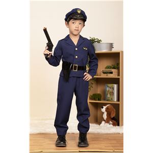 コスプレ衣装/コスチューム 【おまわりさん 120cmサイズ】 子供用 ハロウィン おままごと お遊戯会 『キッズジョブ』