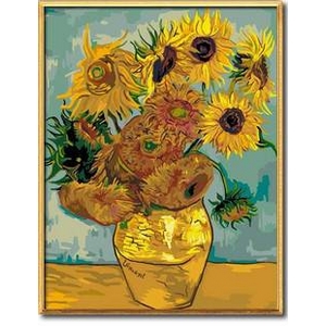 名画の塗絵セット ひまわり（ゴッホ）