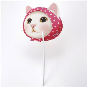 JETOY うちわ 【3個セット】 ピンクずきん - 拡大画像